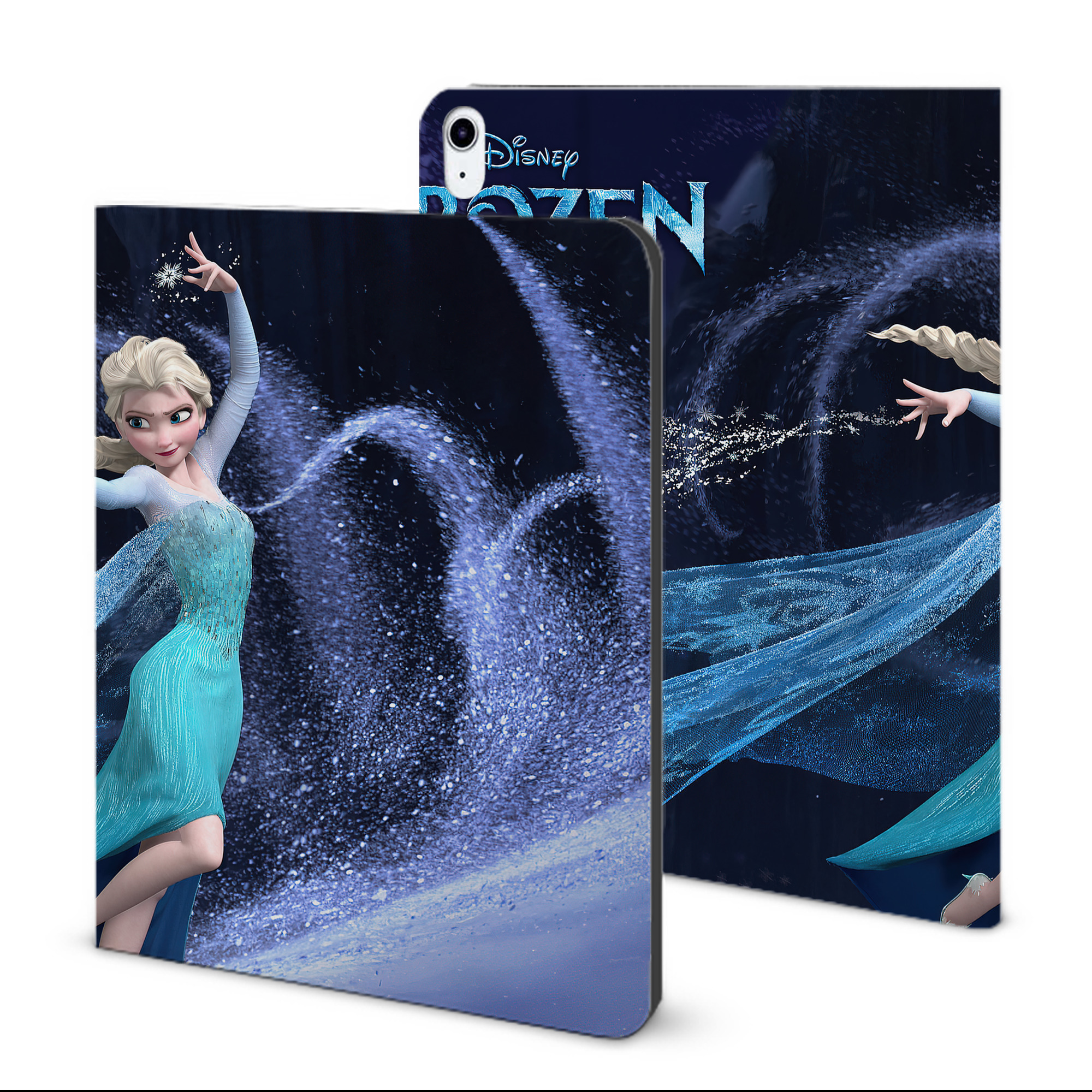 （画像用） アナと雪の女王 アンナ エルサ Frozen Anna Elsa IPad ケース ブック型 PUレザー TPU 耐衝撃 軽量 薄型 ペン収納なし 全面保護 IPad 各モデル対応